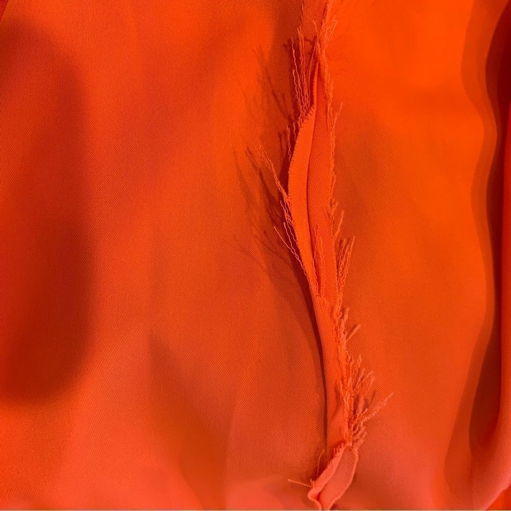 ASOS Cold Shoulder Slip Dress Size 6 Orange - Picture 12 of 12